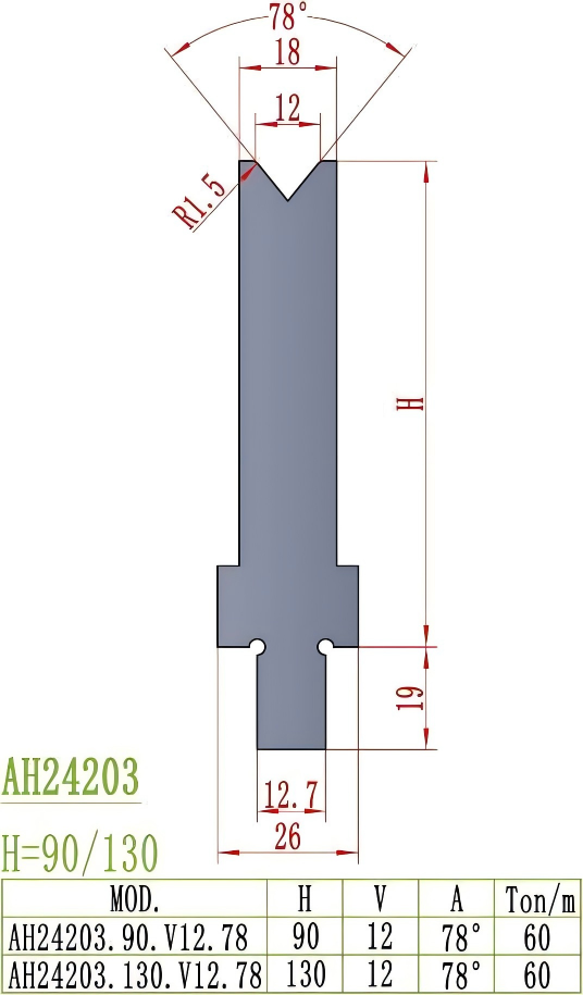 LVD Precision Style Punch AH24203