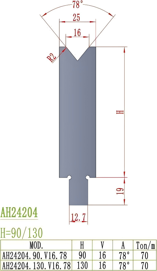 LVD Precision Style Punch AH24204
