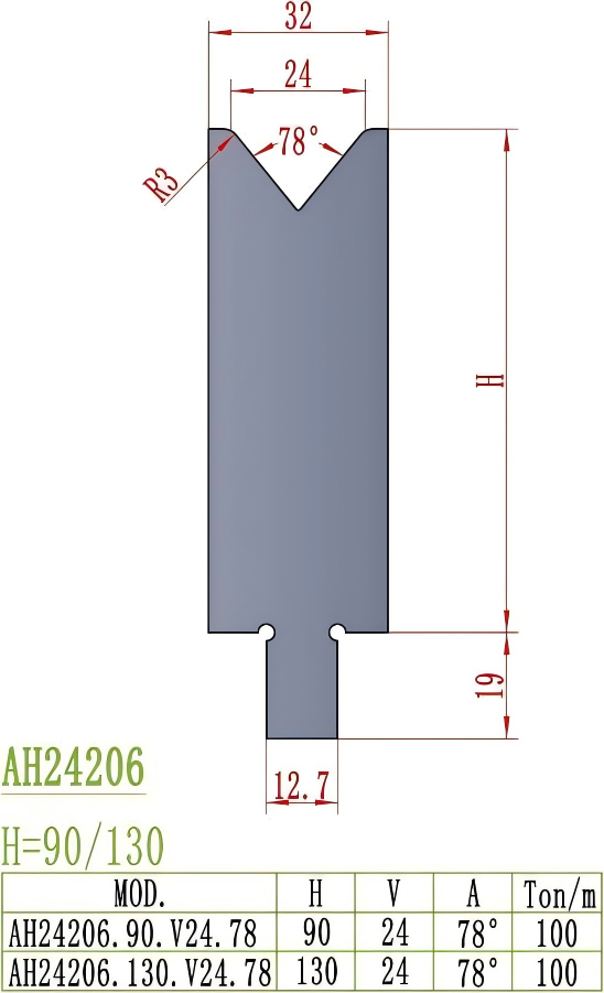 LVD Precision Style Punch AH24206