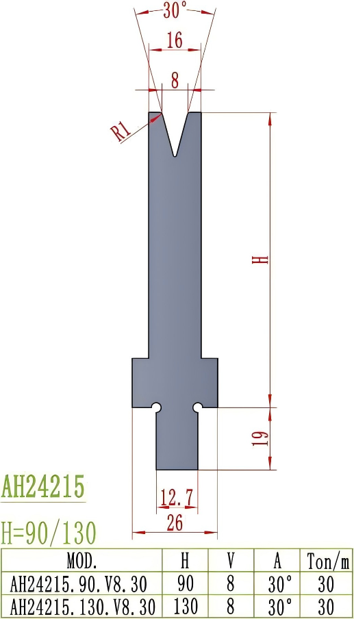 LVD Precision Style Punch AH24215