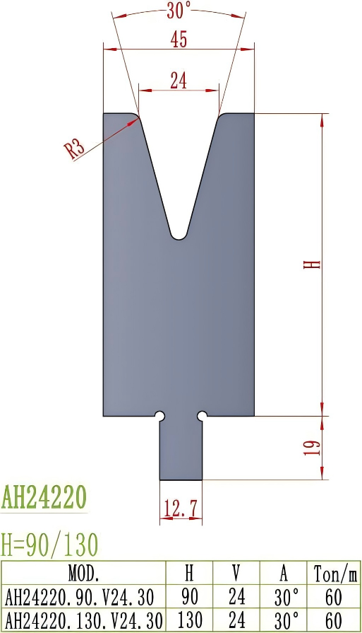 LVD Precision Style Die AH24220