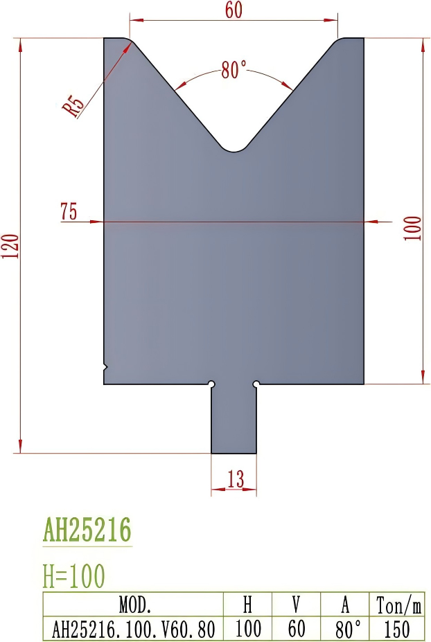 Wila/Trumpf Precision Style Die AH25216