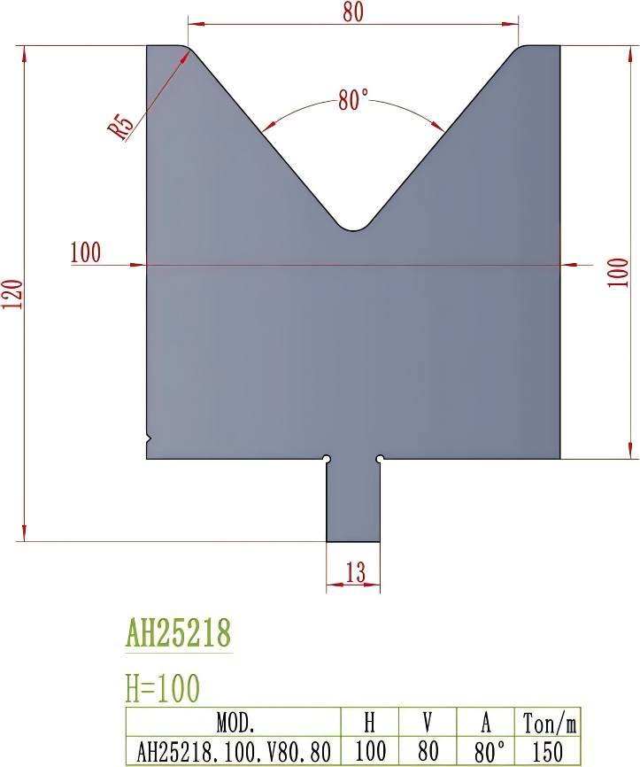 Wila/Trumpf Precision Style Die AH25218
