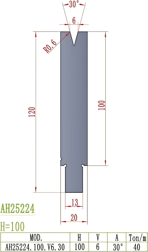 Wila/Trumpf Precision Style Die AH25224