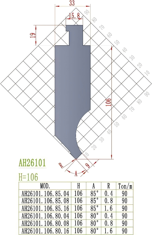 American Precision Style Punch AH26101