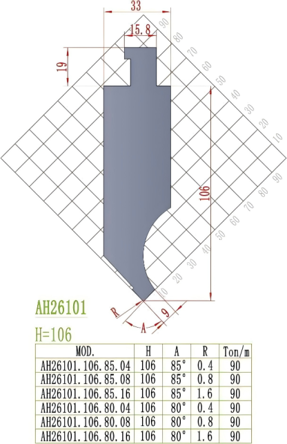 American Precision Style Punch AH26101
