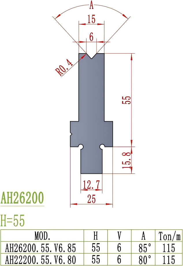American Precision Style Die AH26200