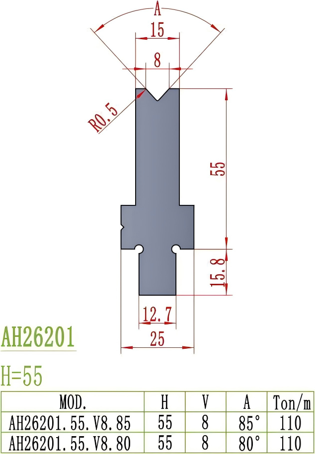 American Precision Style Die AH26201