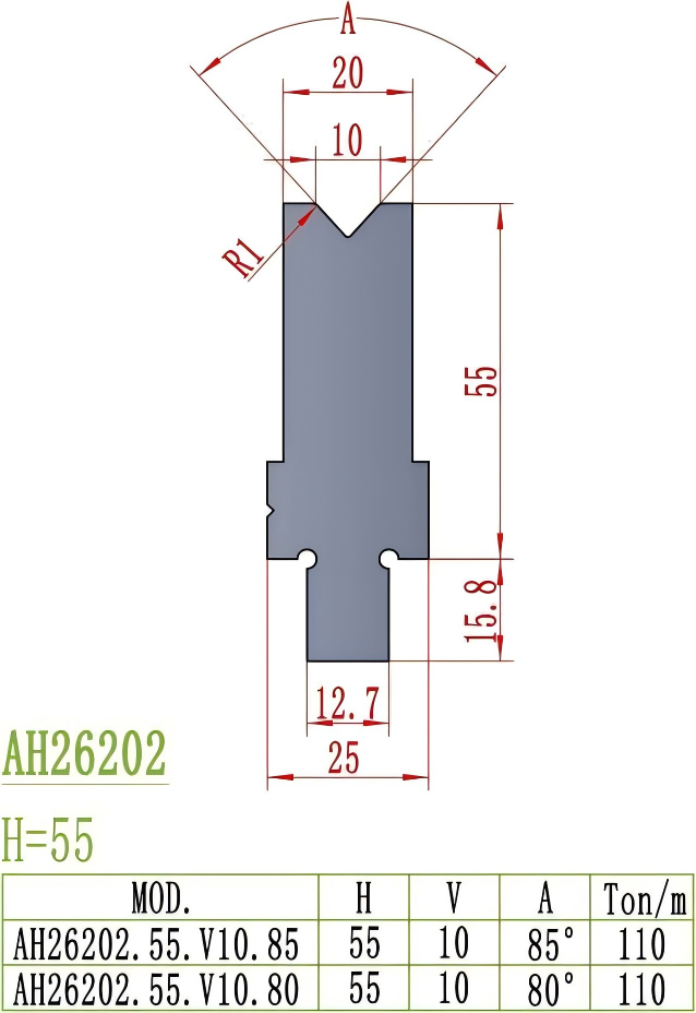 American Precision Style Die AH26202