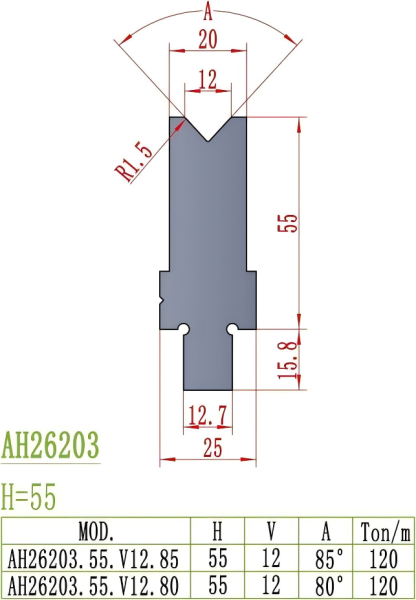American Precision Style Die AH26203