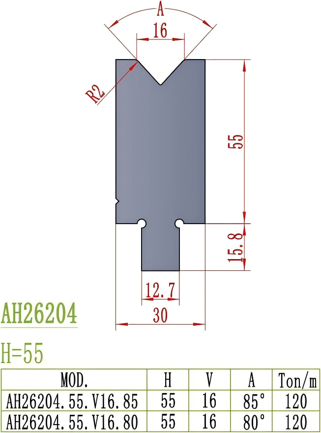 American Precision Style Die AH26204