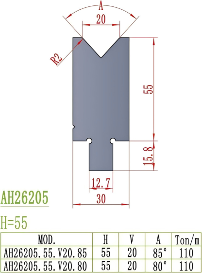 American Precision Style Die AH26205