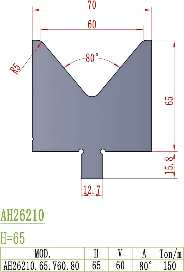American Precision Style Die AH26210