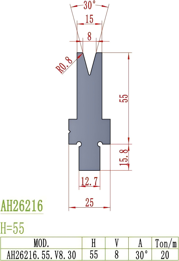 American Precision Style Die AH26216