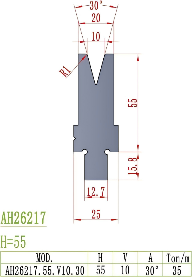 American Precision Style Die AH26217