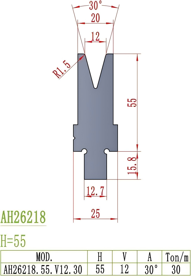 American Precision Style Die AH26218