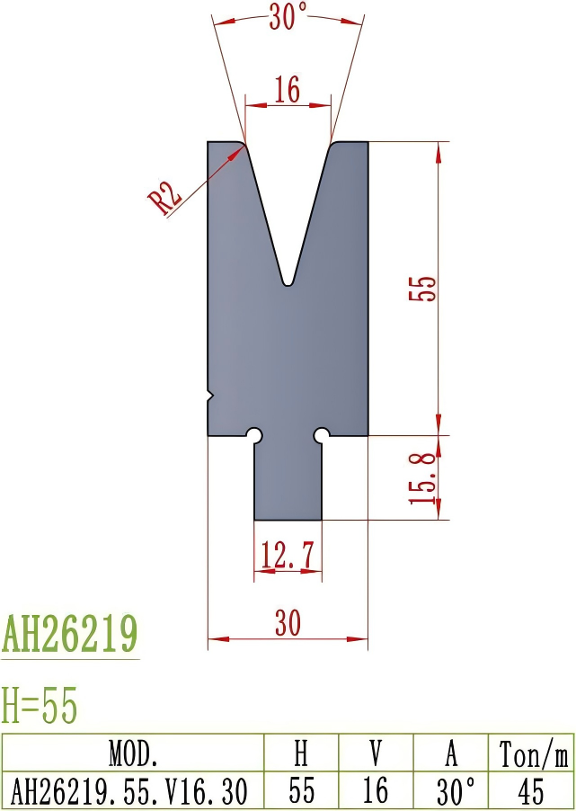 American Precision Style Die AH26219