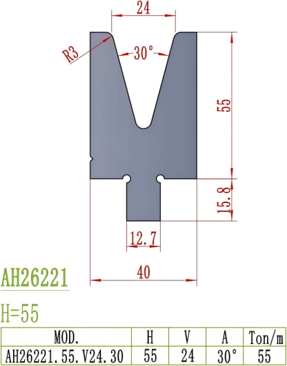 American Precision Style Die AH26221