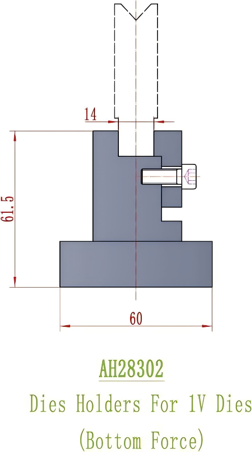 Dies tools holder AH28302