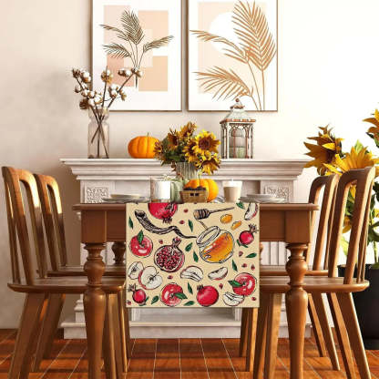 Chemin De Table En Tissu Doux Et Raffiné légant