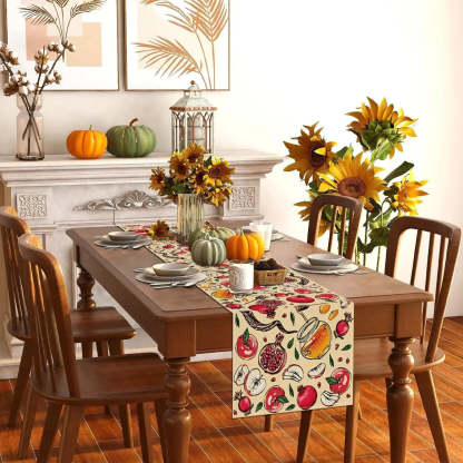 Chemin De Table En Tissu Doux Et Raffiné légant