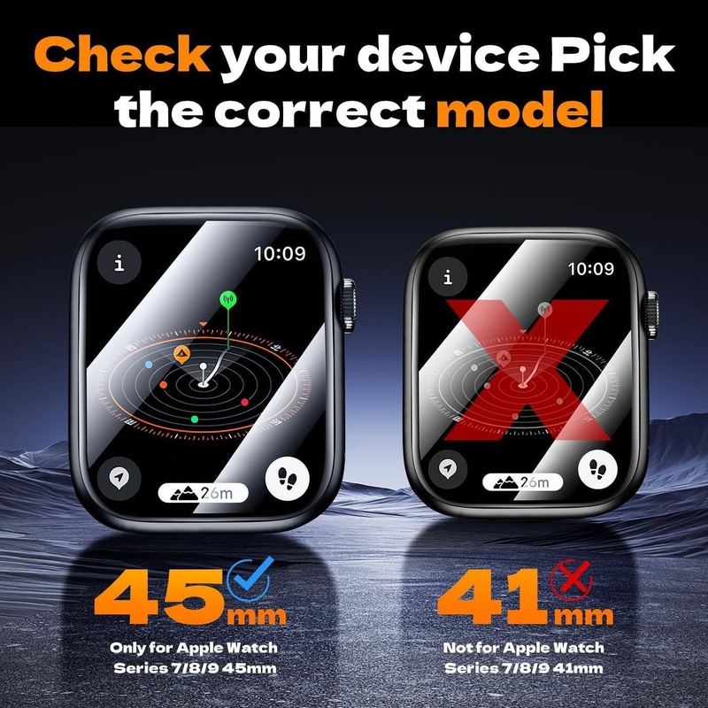 2 Pack Screen Protector for Apple Watch