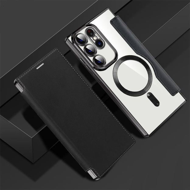 2025 New Leather Textured Flip Phone Case For Samsung S22/23/24/25 Series