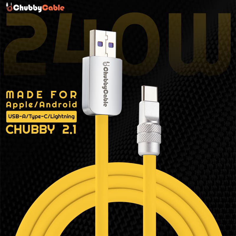 "Chubby 2.1" Classic Color 240W Fast Charging Cable