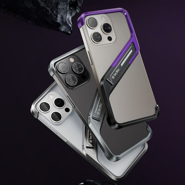 Aluminum Bezel-less Cooling Phone Case with Stand