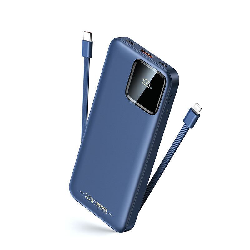 "Chubby" 20W+22.5W 30000mAh Power Bank With Built-In Cord