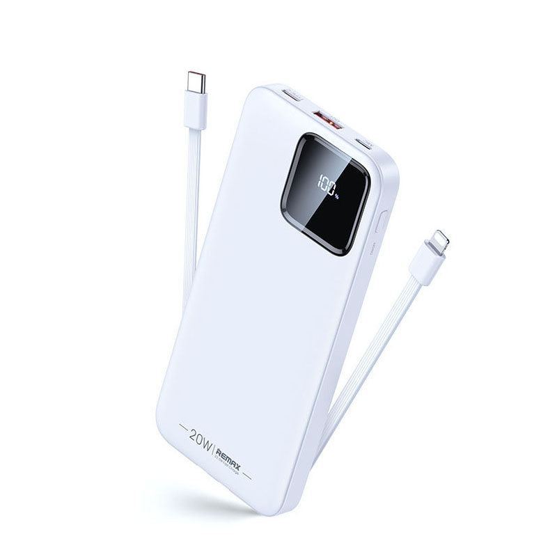 "Chubby" 20W+22.5W 30000mAh Power Bank With Built-In Cord