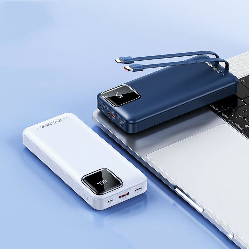 "Chubby" 20W+22.5W 30000mAh Power Bank With Built-In Cord
