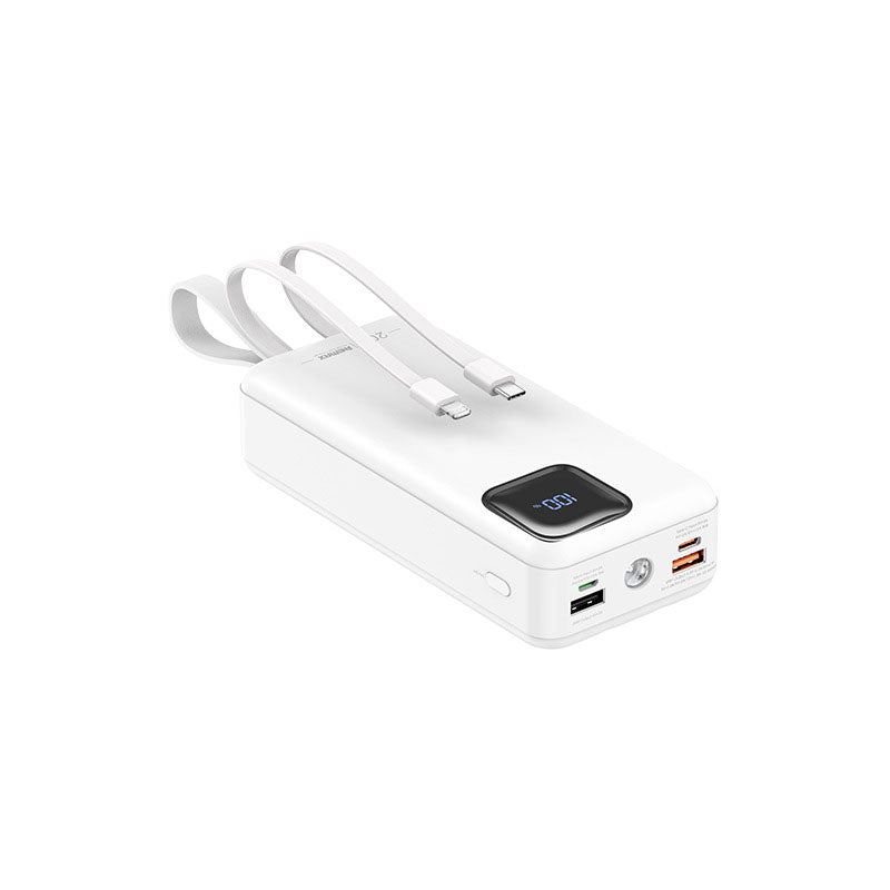 "Chubby" 20W+22.5W 30000mAh Power Bank With Built-In Cord