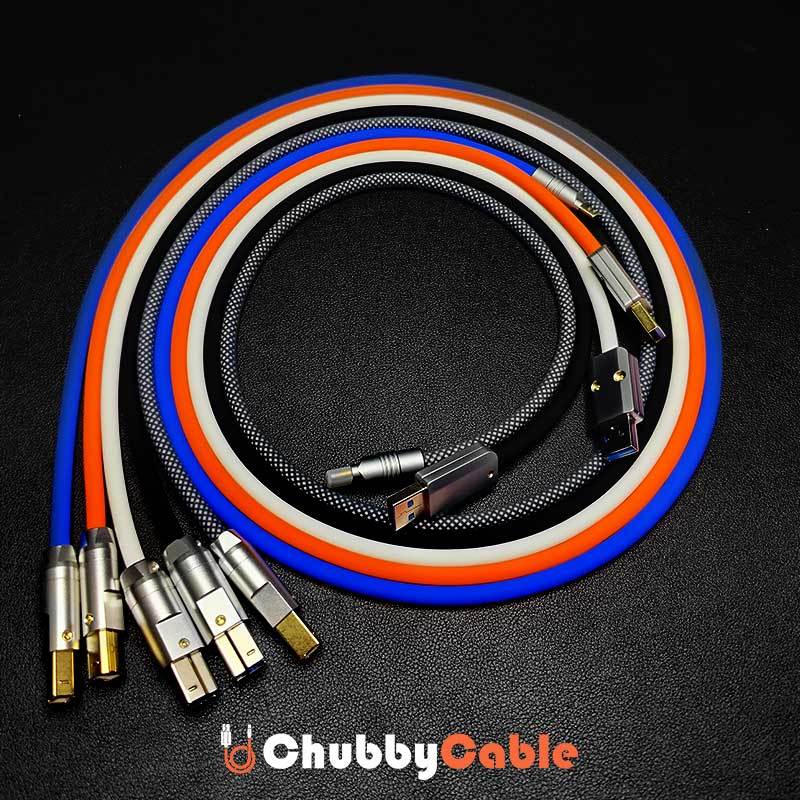"Chubby" USB/ Type-C Printer Cable
