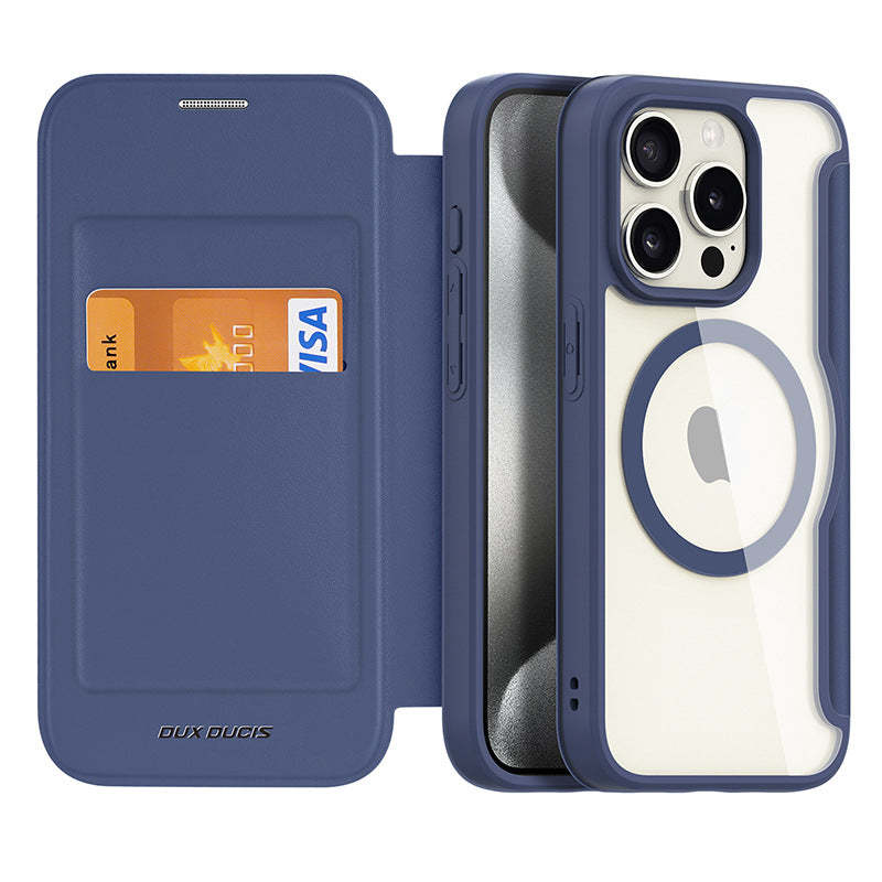 "Chubby" Magsafe Magnetic iPhone Case With Flip Cover And Card Insertion
