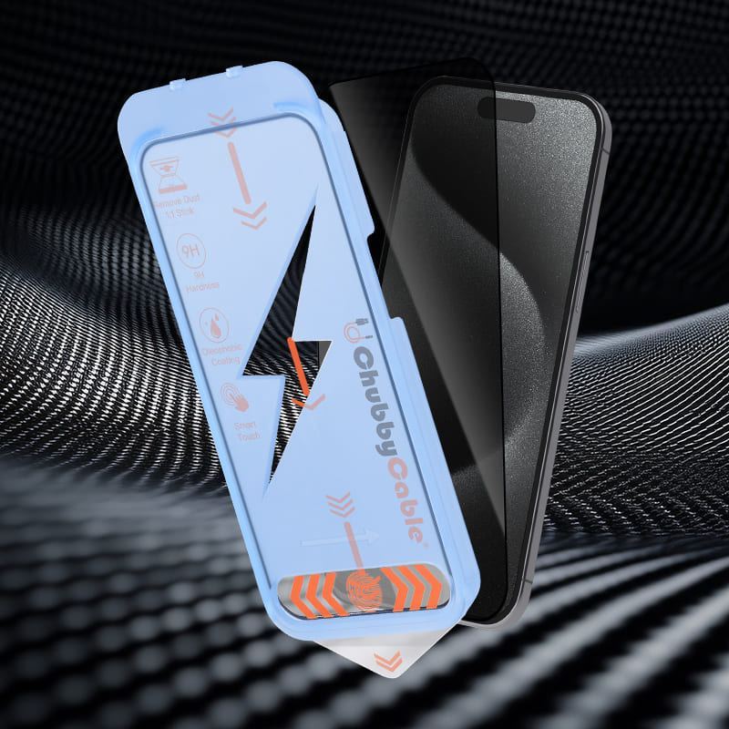 ChubbyShield Ultra - Military-Grade Privacy Screen protector with Ultra-easy Install Box