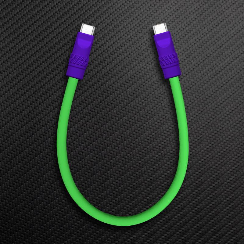 "Color Block Chubby" Power Bank Friendly Cable