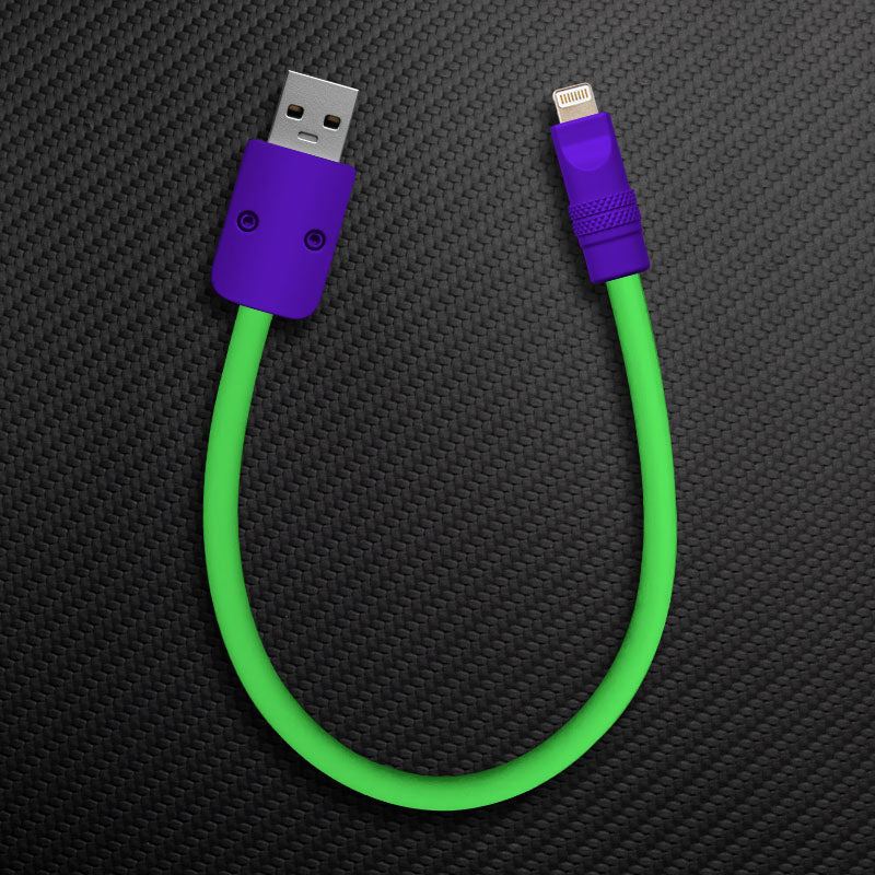 "Color Block Chubby" Power Bank Friendly Cable