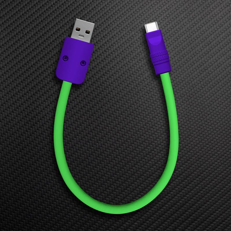 "Color Block Chubby" Power Bank Friendly Cable
