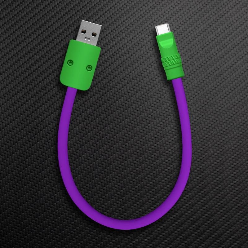 "Color Block Chubby" Power Bank Friendly Cable