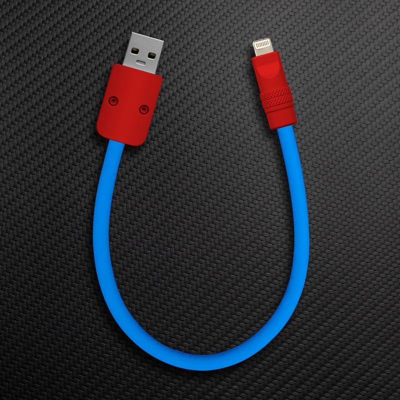 "Color Block Chubby" Power Bank Friendly Cable
