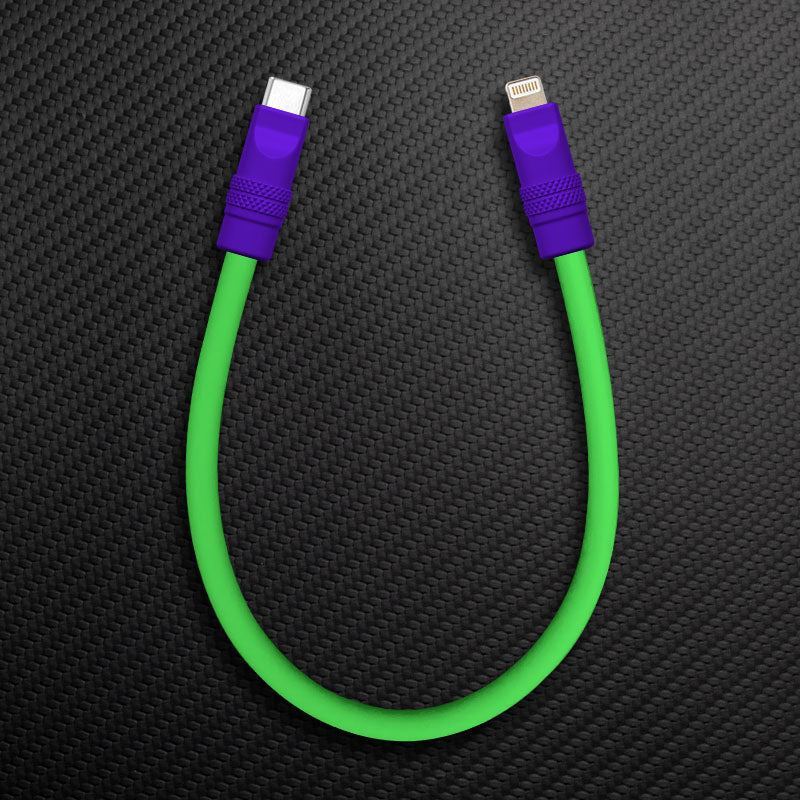 "Color Block Chubby" Power Bank Friendly Cable
