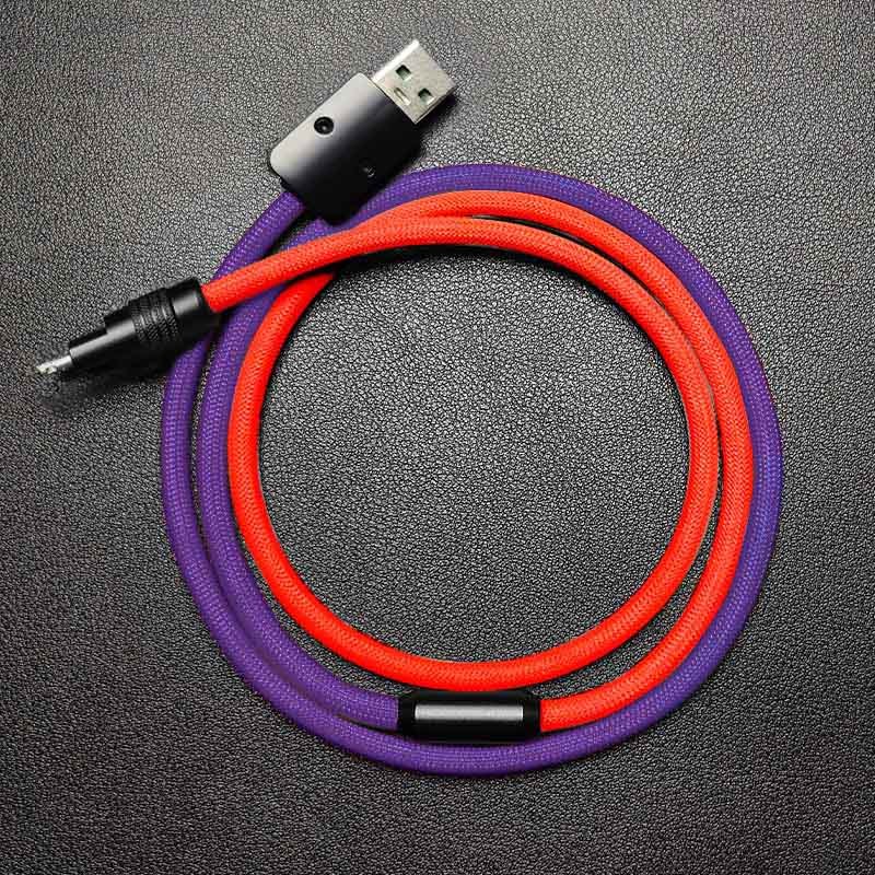"ColorWeave Chubby" Vibrant Dual-Tone 100W Fast Charge Cable