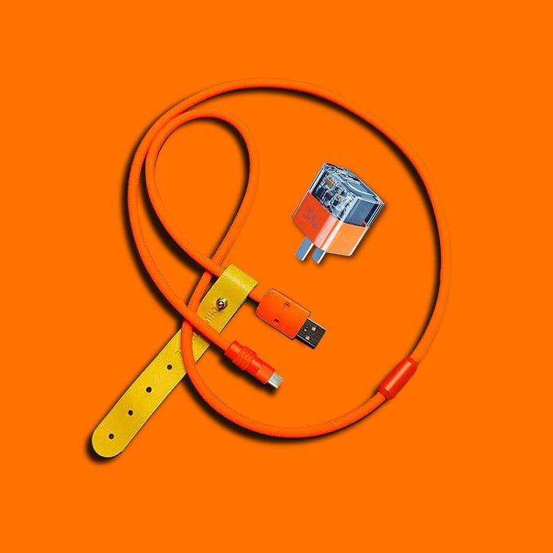 "Colorful Chubby Cable Kit" Fast Charge Cable & Charger