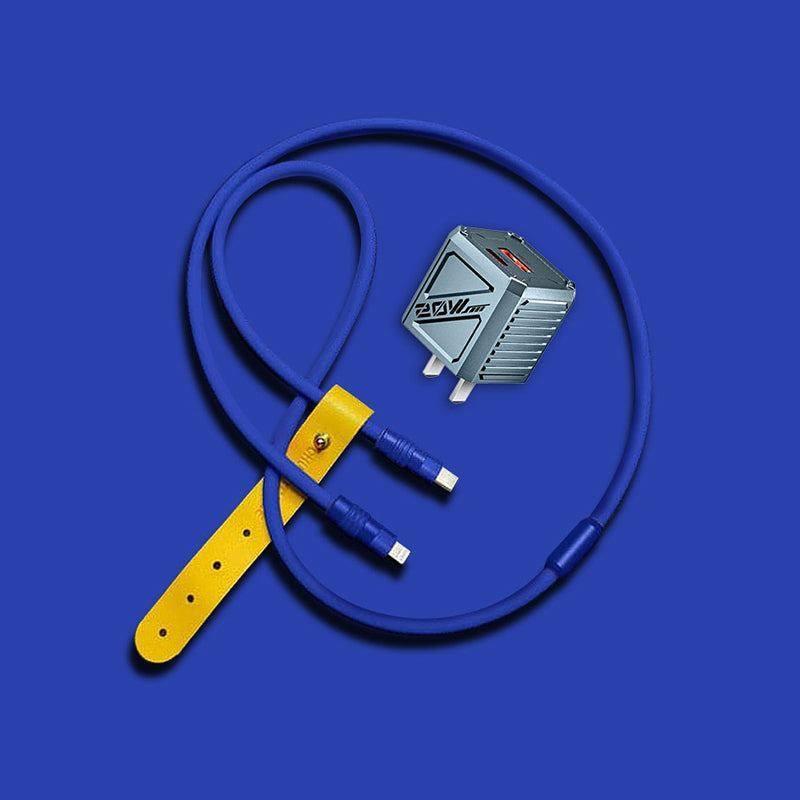"Colorful Chubby Cable Kit" Fast Charge Cable & Charger