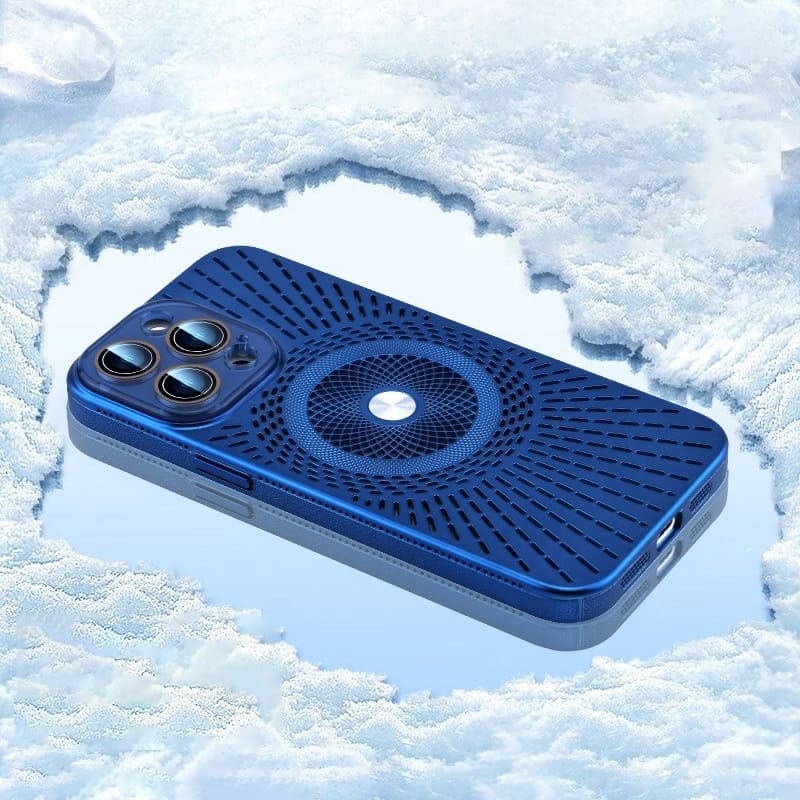 Cool Skeleton Magnetic Cooling Phone Case with Lens Film