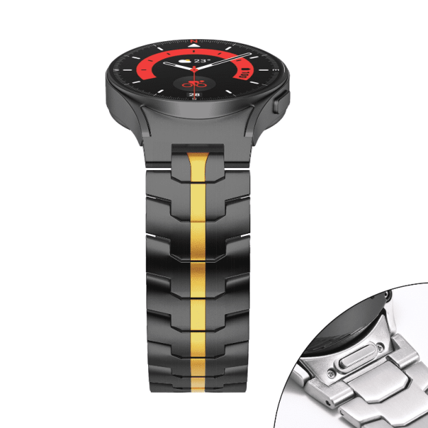 Cool Stainless Steel Solid Metal Watch Band for Samsung Galaxy Watch 4/5/6/7