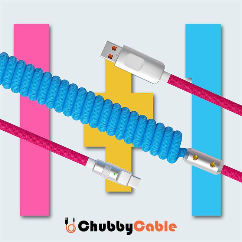 "Curly Chubby" Adjustable Twin Color Chubby Cable