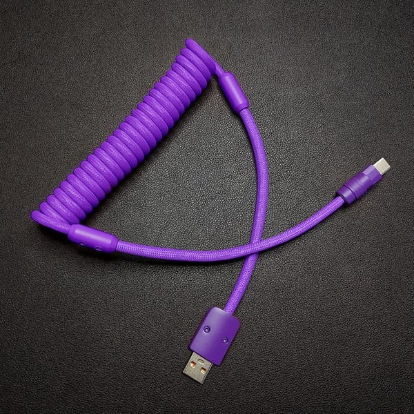 "Curly Chubby" New Spring Charge Cable