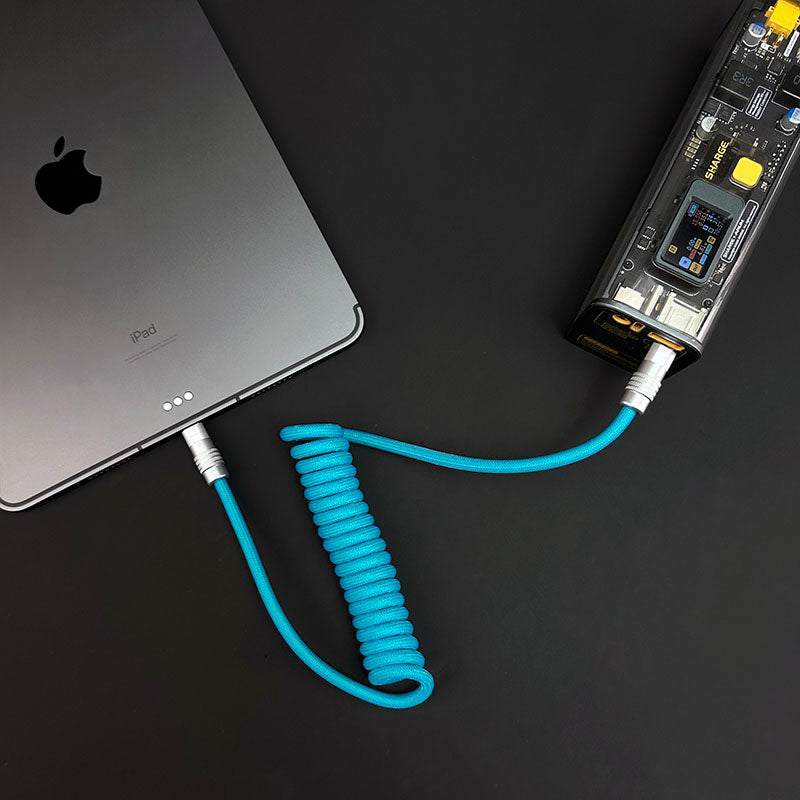 "Curly Chubby" Retractable Fast Charging Cable